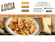 Tablet Screenshot of cantinamammalucia.com